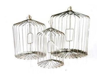 Appearing bird cage ( 중.은색)